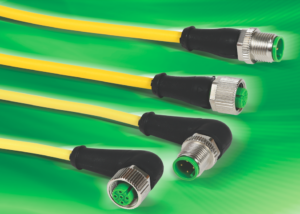 4-yellow-automationDirect-cables-on-a-green-background